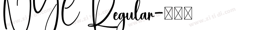 NYC Regular字体转换